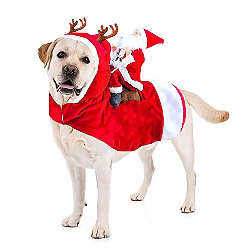dog christmas costume dog santa claus costume dog cat christmas holiday outfit pet christmas clothes running santa claus riding on pet christmas gift for medium to large sized dogs
dog christmas costume dog santa claus costume dog cat christmas holiday outfit pet christmas clothes running santa claus riding on pet christmas gift for medium to large sized dogs