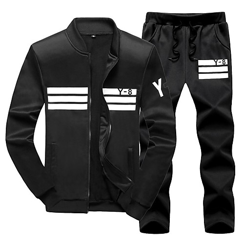 Men's Activewear Set Solid Color 2 Piece Daily Other Prints Basic Hoodies Sweatshirts Long Sleeve White Black Blue
Men's Activewear Set Solid Color 2 Piece Daily Other Prints Basic Hoodies Sweatshirts Long Sleeve White Black Blue