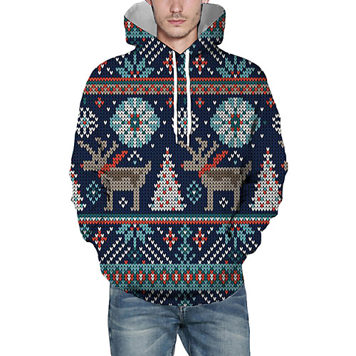 Men's Pullover Hoodie Sweatshirt Graphic 3D Reindeer Christmas Daily 3D Print Christmas Hoodies Sweatshirts Navy Blue
Men's Pullover Hoodie Sweatshirt Graphic 3D Reindeer Christmas Daily 3D Print Christmas Hoodies Sweatshirts Navy Blue