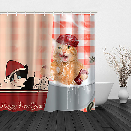 Bathroom Shower Curtain And Hook Rainbow Classic Polyester Cute Style Bathing Cat Having Fun
Bathroom Shower Curtain And Hook Rainbow Classic Polyester Cute Style Bathing Cat Having Fun