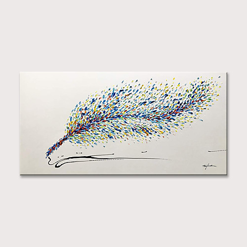 Oil Painting Hand Painted Horizontal Abstract Floral / Botanical Modern Rolled Canvas (No Frame)
Oil Painting Hand Painted Horizontal Abstract Floral / Botanical Modern Rolled Canvas (No Frame)