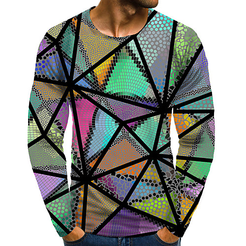 Men's T shirt 3D Print Graphic 3D Plus Size Print Long Sleeve Daily Tops Elegant Exaggerated Rainbow
Men's T shirt 3D Print Graphic 3D Plus Size Print Long Sleeve Daily Tops Elegant Exaggerated Rainbow