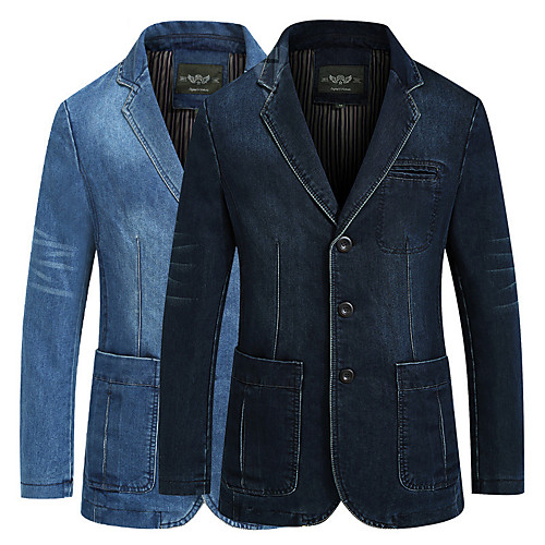 Men's Denim Jacket Parka Going out Casual / Daily Solid Color Light Blue / Navy Blue M / L / XL
Men's Denim Jacket Parka Going out Casual / Daily Solid Color Light Blue / Navy Blue M / L / XL