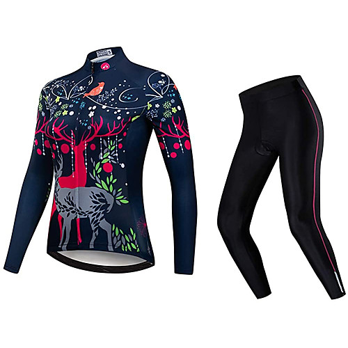 21Grams Women's Long Sleeve Cycling Jersey with Tights Winter Fleece Polyester Black Bike Clothing Suit Fleece Lining Breathable 3D Pad Warm Quick Dry Sports Graphic Mountain Bike MTB Road Bike
21Grams Women's Long Sleeve Cycling Jersey with Tights Winter Fleece Polyester Black Bike Clothing Suit Fleece Lining Breathable 3D Pad Warm Quick Dry Sports Graphic Mountain Bike MTB Road Bike