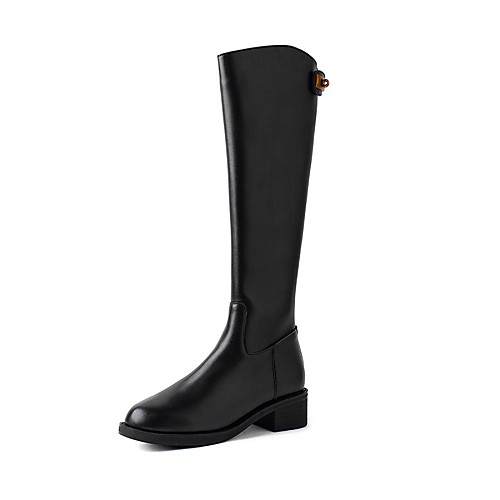 Women's Boots Block Heel Boots Chunky Heel Round Toe Knee High Boots British Daily Walking Shoes PU Button Solid Colored Black / Gold Black
Women's Boots Block Heel Boots Chunky Heel Round Toe Knee High Boots British Daily Walking Shoes PU Button Solid Colored Black / Gold Black