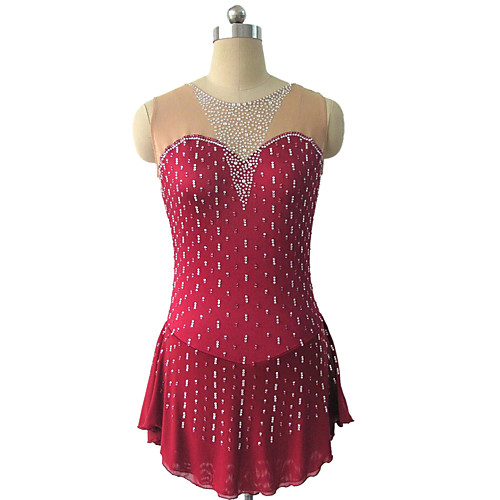 Figure Skating Dress Women's Girls' Ice Skating Dress Fuchsia Spandex High Elasticity Training Competition Skating Wear Solid Color Crystal / Rhinestone Sleeveless Ice Skating Winter Sports Figure
Figure Skating Dress Women's Girls' Ice Skating Dress Fuchsia Spandex High Elasticity Training Competition Skating Wear Solid Color Crystal / Rhinestone Sleeveless Ice Skating Winter Sports Figure