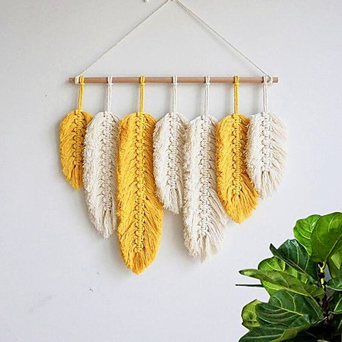 Hand Woven Macrame Wall Hanging Ornament Bohemian Boho Art Decor Home Bedroom Living Room Decoration Nordic Handmade Tassel Cotton Leaf
Hand Woven Macrame Wall Hanging Ornament Bohemian Boho Art Decor Home Bedroom Living Room Decoration Nordic Handmade Tassel Cotton Leaf