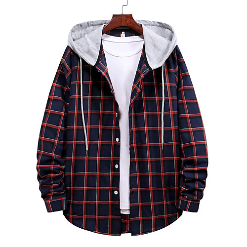 Men's Shirt non-printing Houndstooth Patchwork Long Sleeve Daily Tops Basic Black Red
Men's Shirt non-printing Houndstooth Patchwork Long Sleeve Daily Tops Basic Black Red