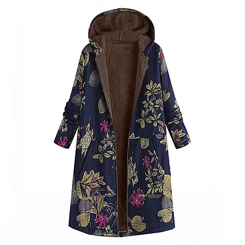 Women's Winter Parka Parka Ethnic Style Floral Polyester Fuchsia / Orange / Navy Blue S / M / L
Women's Winter Parka Parka Ethnic Style Floral Polyester Fuchsia / Orange / Navy Blue S / M / L