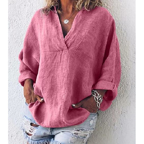 women casual v neck solid blouse top loose cotton linen long sleeve t-shirts plus size tunic(black,xxxl)
women casual v neck solid blouse top loose cotton linen long sleeve t-shirts plus size tunic(black,xxxl)