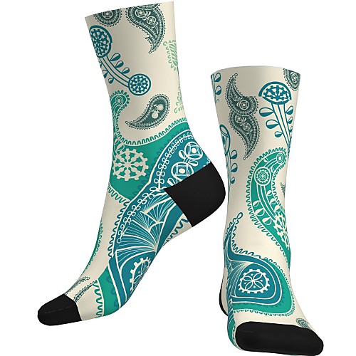 Crew Socks Compression Socks Calf Socks Athletic Sports Socks Cycling Socks Women's Men's Bike / Cycling Breathable Soft Comfortable 1 Pair Paisley Cotton Green S M L / Stretchy
Crew Socks Compression Socks Calf Socks Athletic Sports Socks Cycling Socks Women's Men's Bike / Cycling Breathable Soft Comfortable 1 Pair Paisley Cotton Green S M L / Stretchy