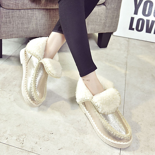 Women's Boots Snow Boots Flat Heel Round Toe Booties Ankle Boots Casual Daily PU Solid Colored Pink Gold / Booties / Ankle Boots
Women's Boots Snow Boots Flat Heel Round Toe Booties Ankle Boots Casual Daily PU Solid Colored Pink Gold / Booties / Ankle Boots
