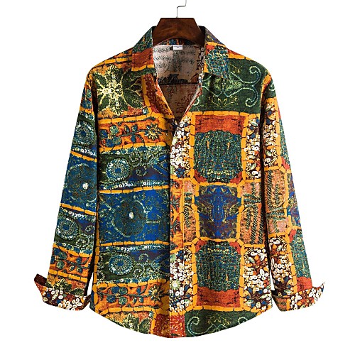 Men's Shirt Other Prints Graphic Print Long Sleeve Daily Tops Basic Yellow
Men's Shirt Other Prints Graphic Print Long Sleeve Daily Tops Basic Yellow