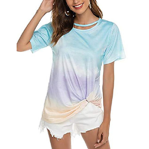 womens round neck short sleeve shirt summer casual loose fit t shirt top light blue
womens round neck short sleeve shirt summer casual loose fit t shirt top light blue