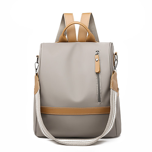 Women's Oxford School Bag Large Capacity Zipper Color Block Daily Outdoor Backpack Black Khaki
Women's Oxford School Bag Large Capacity Zipper Color Block Daily Outdoor Backpack Black Khaki