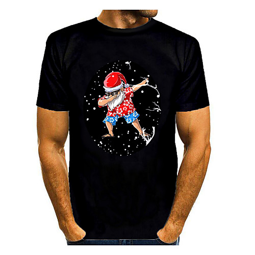 Men's Unisex Christmas Tee T shirt 3D Print Graphic 3D Santa Claus Plus Size Print Short Sleeve Tops Antique Vintage Round Neck Black
Men's Unisex Christmas Tee T shirt 3D Print Graphic 3D Santa Claus Plus Size Print Short Sleeve Tops Antique Vintage Round Neck Black