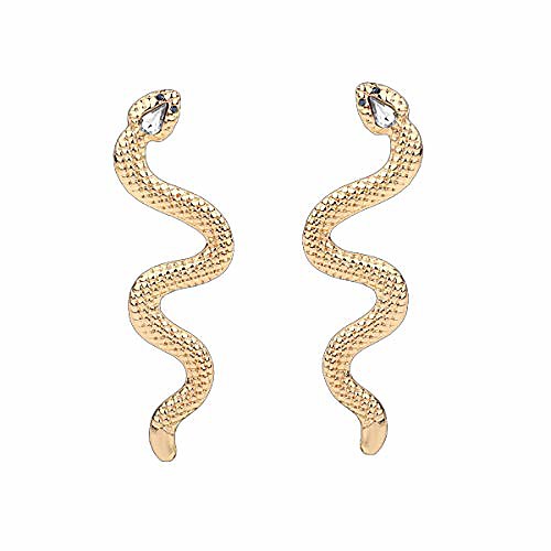 vintage animal snake dangle earrings for women antique gold color ethnic long tassel drop earrings jewelry (gold)
vintage animal snake dangle earrings for women antique gold color ethnic long tassel drop earrings jewelry (gold)