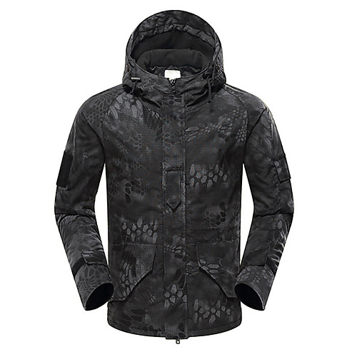 Men's Hoodie Jacket Outdoor Thermal Warm Waterproof Windproof Warm Fall Winter Spring Camo Coat Top Polyester Camping / Hiking Hunting Fishing Black Camouflage
Men's Hoodie Jacket Outdoor Thermal Warm Waterproof Windproof Warm Fall Winter Spring Camo Coat Top Polyester Camping / Hiking Hunting Fishing Black Camouflage