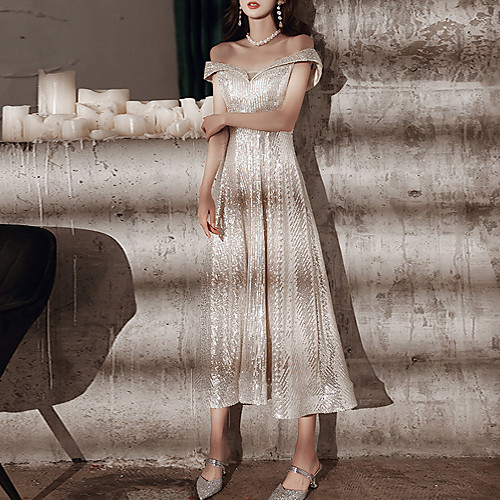 A-Line Sparkle Sexy Homecoming Cocktail Party Dress Off Shoulder Short Sleeve Tea Length Sequined with Sequin 2021
A-Line Sparkle Sexy Homecoming Cocktail Party Dress Off Shoulder Short Sleeve Tea Length Sequined with Sequin 2021