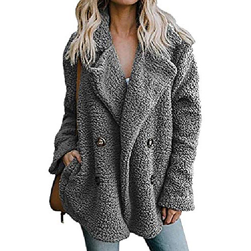 womens fuzzy teddy bear coats winter warm open front fleece fluffy jacket coat outwear with pockets dark grey
womens fuzzy teddy bear coats winter warm open front fleece fluffy jacket coat outwear with pockets dark grey