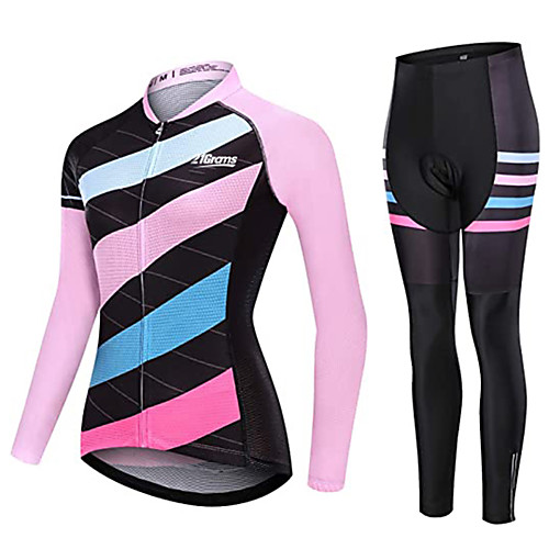 21Grams Women's Long Sleeve Cycling Jersey with Tights Winter Fleece Polyester Pink Patchwork Bike Clothing Suit Fleece Lining Breathable 3D Pad Warm Quick Dry Sports Patchwork Mountain Bike MTB Road
21Grams Women's Long Sleeve Cycling Jersey with Tights Winter Fleece Polyester Pink Patchwork Bike Clothing Suit Fleece Lining Breathable 3D Pad Warm Quick Dry Sports Patchwork Mountain Bike MTB Road
