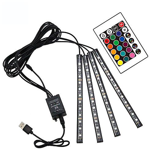48 LEDs Strip Lights 17cm4 RGB 5050 SMD 10mm 1 24Keys Remote Controller 1 set RGB Thanksgiving Day Christmas Waterproof USB Suitable for Vehicles 5 V
48 LEDs Strip Lights 17cm4 RGB 5050 SMD 10mm 1 24Keys Remote Controller 1 set RGB Thanksgiving Day Christmas Waterproof USB Suitable for Vehicles 5 V