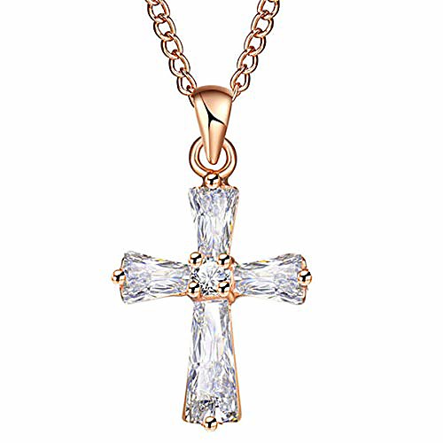 crystal cross pendant necklace fashion simple dainty cross necklaces birthday jewelry gifts for women men (rose gold)
crystal cross pendant necklace fashion simple dainty cross necklaces birthday jewelry gifts for women men (rose gold)