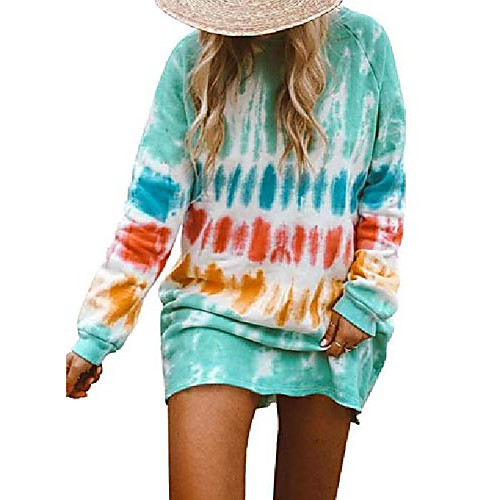 womens tie dye long sleeve sweatshirt dress crew neck casual loose dress sky blue xl
womens tie dye long sleeve sweatshirt dress crew neck casual loose dress sky blue xl