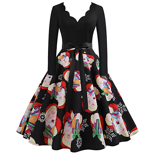Santa Claus Christmas Dress Women's Adults' Leisure Christmas Christmas Polyester Dress
Santa Claus Christmas Dress Women's Adults' Leisure Christmas Christmas Polyester Dress