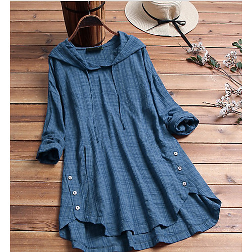 Women's Shift Dress Short Mini Dress - Long Sleeve Plaid Patchwork Print Spring Fall Casual Oversized Linen Black Blue Yellow Wine Green Dusty Blue M L XL XXL 3XL 4XL 5XL
Women's Shift Dress Short Mini Dress - Long Sleeve Plaid Patchwork Print Spring Fall Casual Oversized Linen Black Blue Yellow Wine Green Dusty Blue M L XL XXL 3XL 4XL 5XL