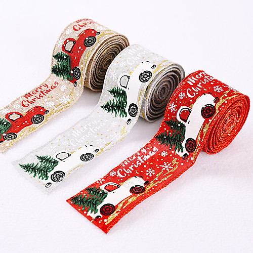Christmas Decorations Color Car Printing Ribbon Christmas Tree Decoration Ribbon Color Bar
Christmas Decorations Color Car Printing Ribbon Christmas Tree Decoration Ribbon Color Bar
