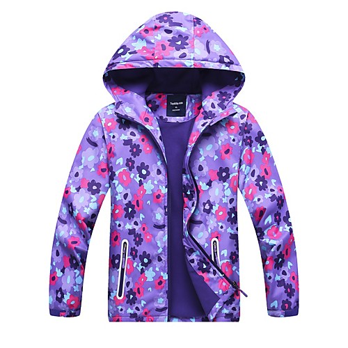 Girls' Hiking Jacket Hiking Windbreaker Outdoor Floral Botanical Waterproof Windproof Fleece Lining Breathable Jacket Winter Jacket Top Camping / Hiking Hunting Fishing Violet / Kid's / Warm
Girls' Hiking Jacket Hiking Windbreaker Outdoor Floral Botanical Waterproof Windproof Fleece Lining Breathable Jacket Winter Jacket Top Camping / Hiking Hunting Fishing Violet / Kid's / Warm