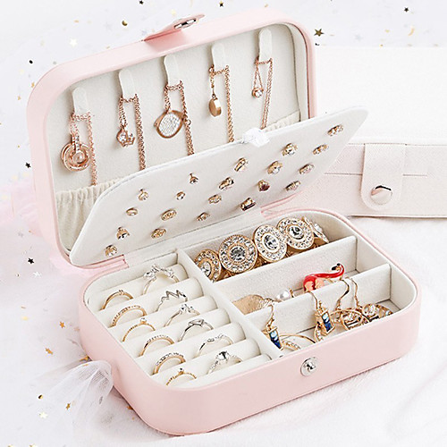 Universal Jewelry Organizer Display Travel Case Boxes Portable Box Button Leather Storage Zipper Jewelers
Universal Jewelry Organizer Display Travel Case Boxes Portable Box Button Leather Storage Zipper Jewelers