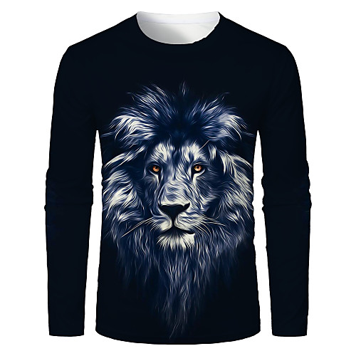 Men's T shirt 3D Print Graphic 3D Animal Print Long Sleeve Daily Tops Dusty Blue
Men's T shirt 3D Print Graphic 3D Animal Print Long Sleeve Daily Tops Dusty Blue