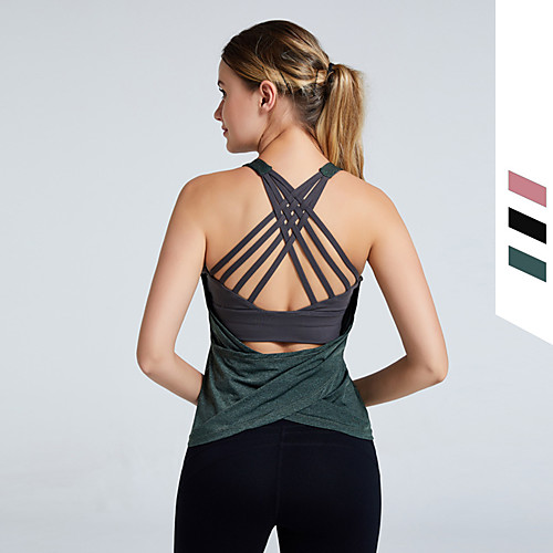 Women's Yoga Built In Bra Tank Cross Back Fashion Black Burgundy Pink Green Nylon Spandex Yoga Fitness Gym Workout Top Sport Activewear Breathable Quick Dry Comfortable Stretchy
Women's Yoga Built In Bra Tank Cross Back Fashion Black Burgundy Pink Green Nylon Spandex Yoga Fitness Gym Workout Top Sport Activewear Breathable Quick Dry Comfortable Stretchy