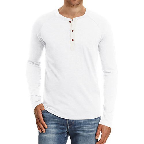 men's fashion casual basic long sleeve henley t-shirts soft tee shirts slim fit, white, s
men's fashion casual basic long sleeve henley t-shirts soft tee shirts slim fit, white, s