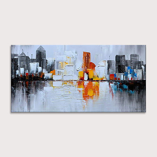 Oil Painting Hand Painted Horizontal Abstract Landscape Modern Rolled Canvas (No Frame)
Oil Painting Hand Painted Horizontal Abstract Landscape Modern Rolled Canvas (No Frame)
