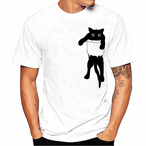 hgwxx7 men's casual cat print tees short sleeve o-neck summer tops pullover t-shirt(small,white)
hgwxx7 men's casual cat print tees short sleeve o-neck summer tops pullover t-shirt(small,white)