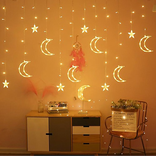 LED Curtain Fairy String Light Star Moon Lamp Warm White Stardust Garland Light for Wedding Chrismas Festival Party Decoration 220V
LED Curtain Fairy String Light Star Moon Lamp Warm White Stardust Garland Light for Wedding Chrismas Festival Party Decoration 220V