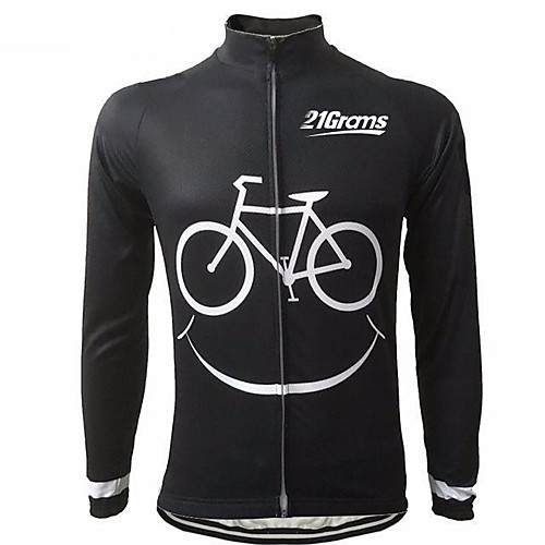 21Grams Men's Long Sleeve Cycling Jersey Winter Fleece Black Bike Jersey Top Mountain Bike MTB Road Bike Cycling UV Resistant Fleece Lining Breathable Sports Clothing Apparel / Stretchy / Athleisure
21Grams Men's Long Sleeve Cycling Jersey Winter Fleece Black Bike Jersey Top Mountain Bike MTB Road Bike Cycling UV Resistant Fleece Lining Breathable Sports Clothing Apparel / Stretchy / Athleisure
