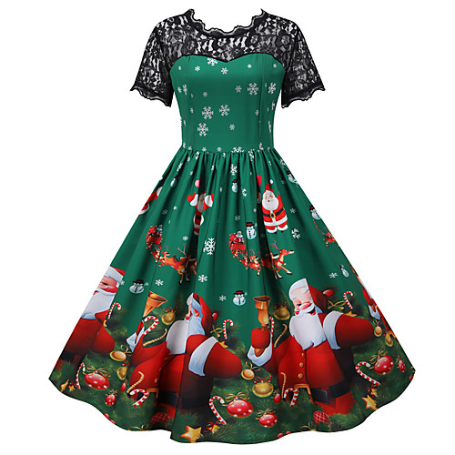 Santa Claus Christmas Dress Women's Adults' Leisure Christmas Christmas Polyester Dress
Santa Claus Christmas Dress Women's Adults' Leisure Christmas Christmas Polyester Dress