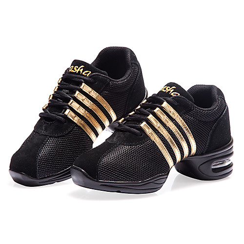 Women's Dance Sneakers Modern Shoes Practice Trainning Dance Shoes Sneaker Splicing Thick Heel Black / Gold Black Purple Lace-up
Women's Dance Sneakers Modern Shoes Practice Trainning Dance Shoes Sneaker Splicing Thick Heel Black / Gold Black Purple Lace-up