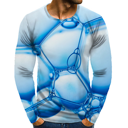 Men's T shirt 3D Print Graphic 3D Plus Size Print Long Sleeve Daily Tops Elegant Exaggerated Blue
Men's T shirt 3D Print Graphic 3D Plus Size Print Long Sleeve Daily Tops Elegant Exaggerated Blue