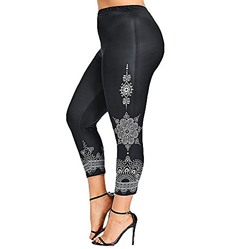 boho style plus size yoga pants, women's power flex workout leggings sports gym running fitness cropped pants by e-scenery (black, xx-large)
boho style plus size yoga pants, women's power flex workout leggings sports gym running fitness cropped pants by e-scenery (black, xx-large)