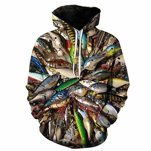 Inspired by Cosplay Fish Cosplay Costume Hoodie Plush Fabric 3D Printing Hoodie For Women's / Men's
Inspired by Cosplay Fish Cosplay Costume Hoodie Plush Fabric 3D Printing Hoodie For Women's / Men's