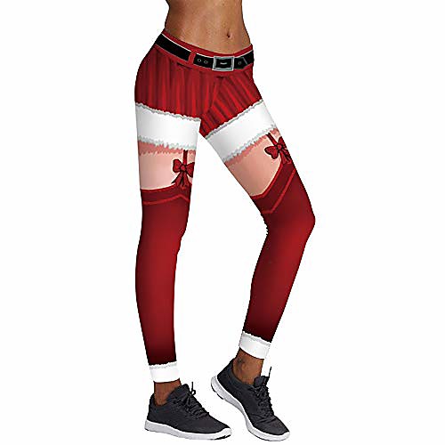 women's christmas print tight-fitting stretch yoga pants casual sports trouser leggings red
women's christmas print tight-fitting stretch yoga pants casual sports trouser leggings red