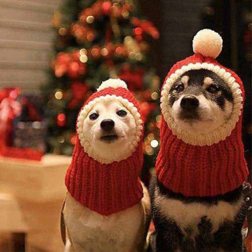 funny christmas dog cap with pompon crocheted snood adorable dog hat red warm winter dog hat knit snood headwear for pets & women & man (xl)
funny christmas dog cap with pompon crocheted snood adorable dog hat red warm winter dog hat knit snood headwear for pets & women & man (xl)