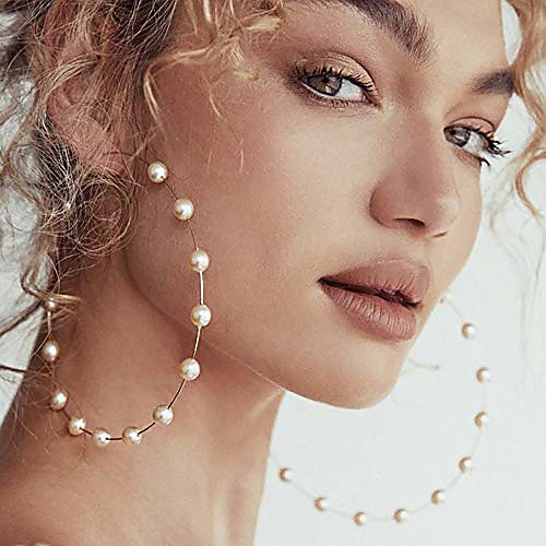 huge gold hoop earrings pearls circle earrings for women girl lady wedding fashion womens jewelry (gold)
huge gold hoop earrings pearls circle earrings for women girl lady wedding fashion womens jewelry (gold)