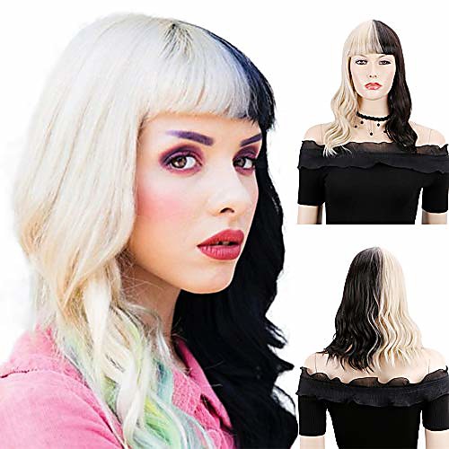 two tone black/blonde wig with bangs 16 inches heat resistant synthetic shoulder length curly wigs for women(free wig cap)
two tone black/blonde wig with bangs 16 inches heat resistant synthetic shoulder length curly wigs for women(free wig cap)