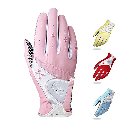 Golf Glove Golf Full Finger Gloves Women's Anti-Slip UV Sun Protection Breathable Polyester / Polyamide Training Outdoor Competition Yellow Red Blue / Sweat wicking
Golf Glove Golf Full Finger Gloves Women's Anti-Slip UV Sun Protection Breathable Polyester / Polyamide Training Outdoor Competition Yellow Red Blue / Sweat wicking